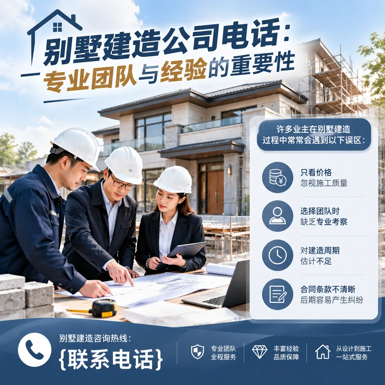 白云别墅建造公司电话：专业团队与经验的重要性